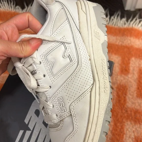 New Balance 550 Logo Patch Lace-Up Sneakers - Picture 7 of 11
